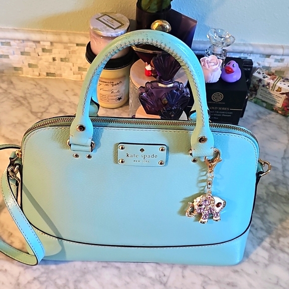 Kate Spade Mint Green Leather Wellesley Rachelle Shoulder Bag - Picture 7 of 15